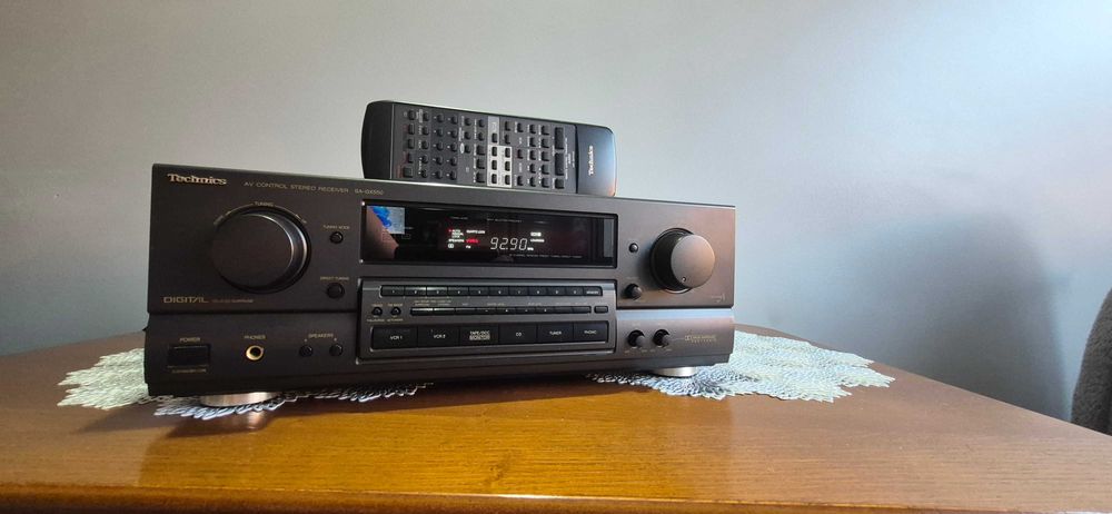 Amplituner Technics SA-GX550  Dolby Pro Logic Oryginalny pilot