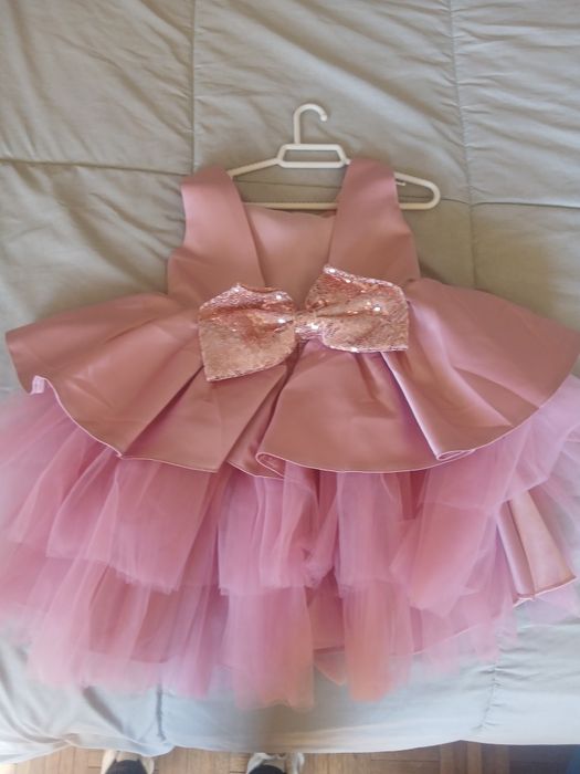 Vestido bebé rosa