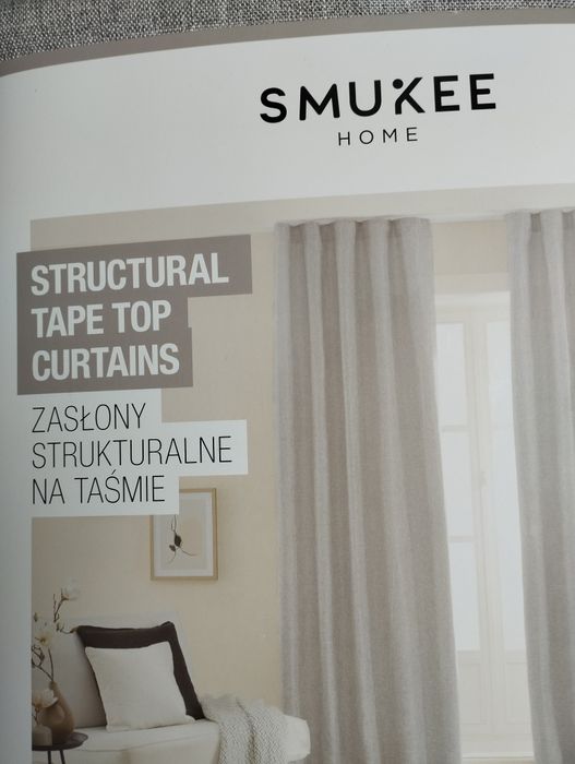 Zasłony strukturalne na taśmie 140/250 2 pak