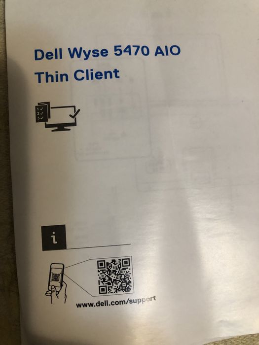 IPS дисплей FullHD 23.8 дюйма Моноблок Dell Wyse 5470 AIO