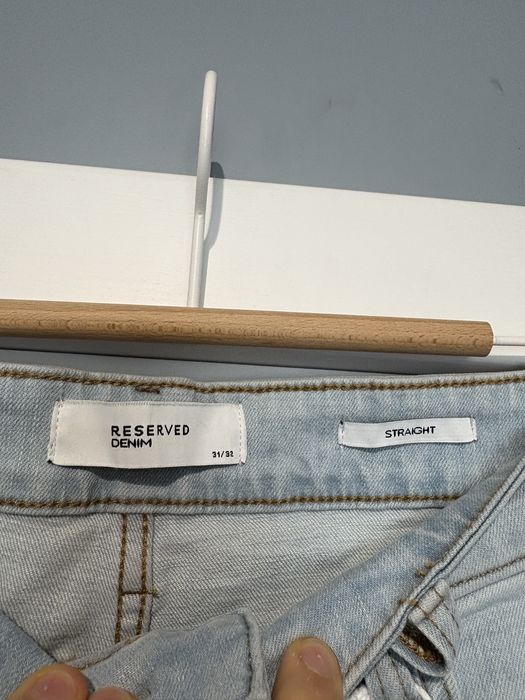 Nowe spodnie jeansowe jeansy reserved straight meskie