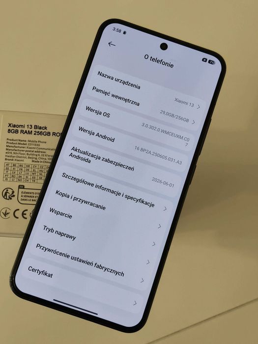 IDEALNY Xiaomi 13 5G 8/256 Black