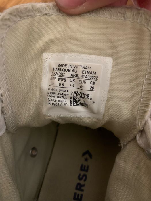 Конверси білі шкіряні 41 розмір |Converse