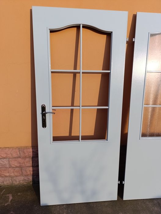 Drzwi wewnętrzne szare 80 - 3 sztuki + 70 łazienkowe 1 sztuka