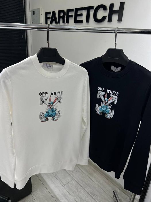 Off white bluzy męskie bawelniane S M L