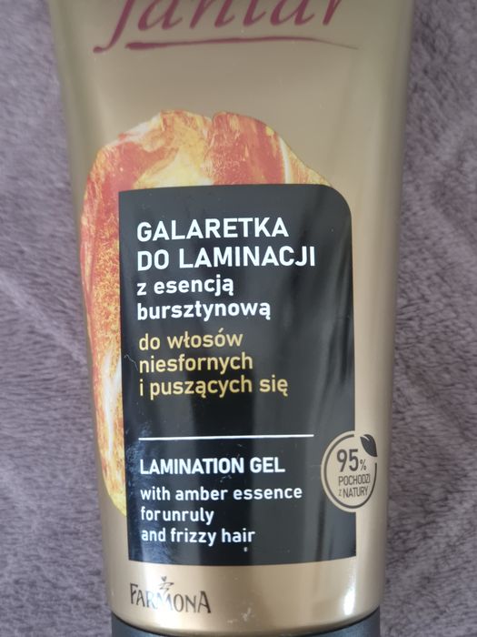 Jantar odżywka galaretka laminacja