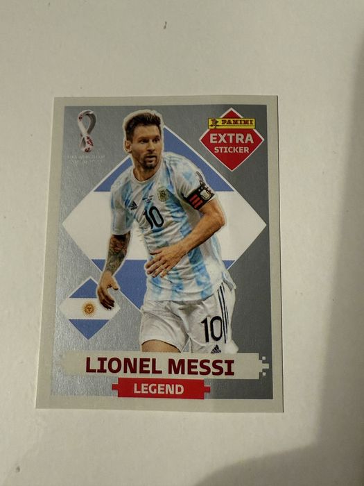 Cromo Lionel Messi - extra sticker prateado - Mundial 2022