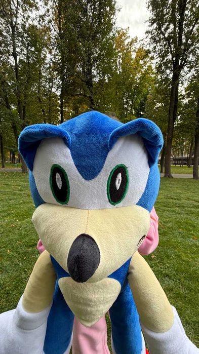 М'яка іграшка Сонік (Sonic) 60 см Нова / Виробництво Україна