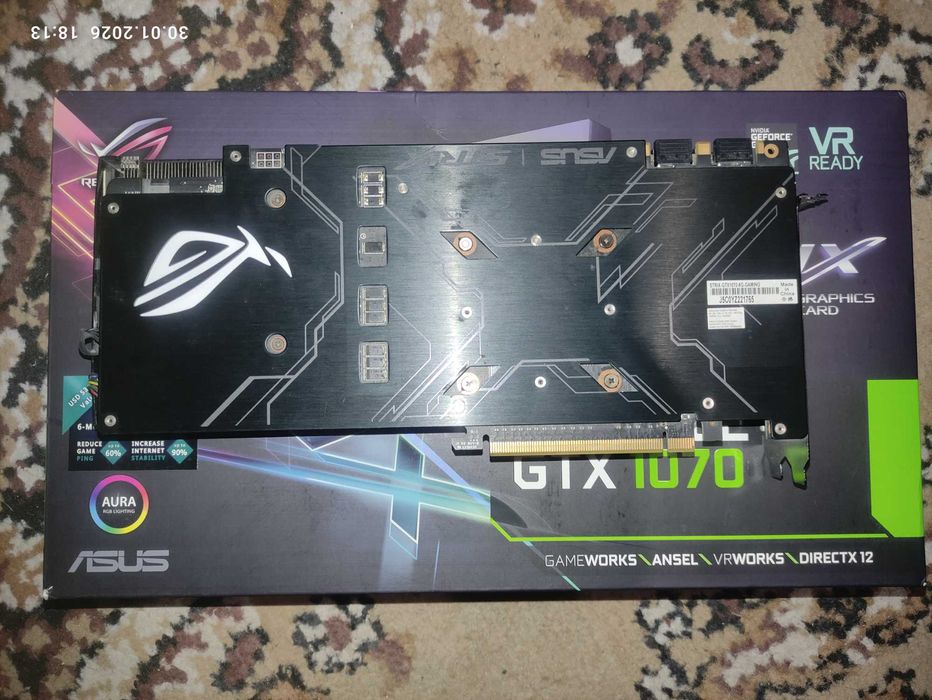 Відеокарта Asus PCI-Ex GeForce GTX 1070 ROG Strix 8GB GDDR5