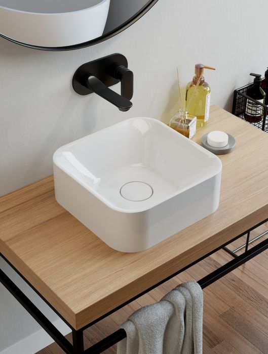 Lavatório NOVO de pousar 38X13,2 cm muito modernoo