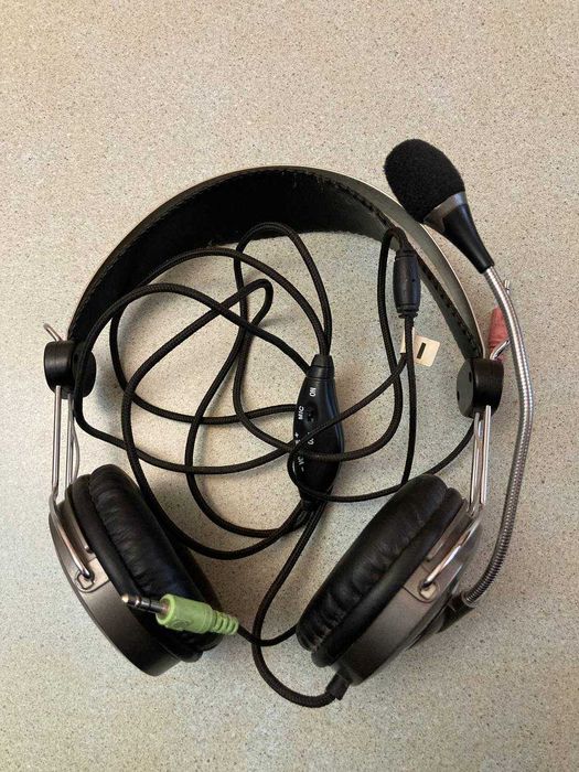 Наушники c микрофоном для ПК, игровые Genius HS-04su