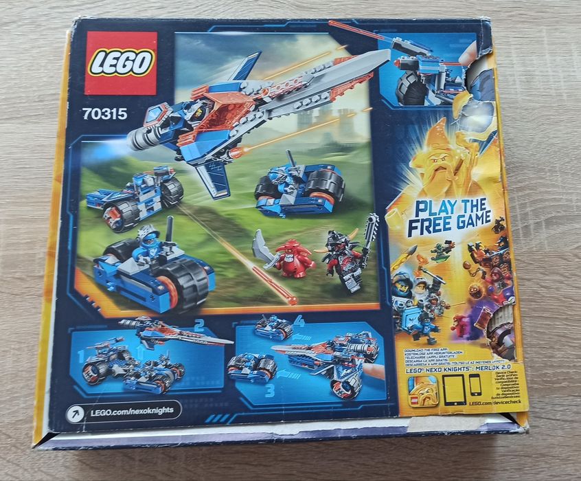 Klocki LEGO Nexo Knights Pojazd Claya 70315