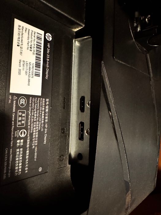 HP 24X Gaming 24" 144Hz 1ms G-SYNC – Excelente Estado