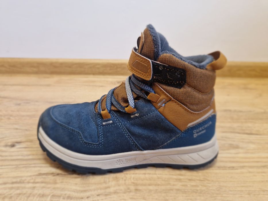 Buty turystyczne dla dzieci Quechua SH500 Warm na rzep wododporne