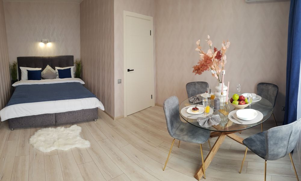 Подобово нова квартира у "Сан Франциско".Нивки. Ванна та балкон