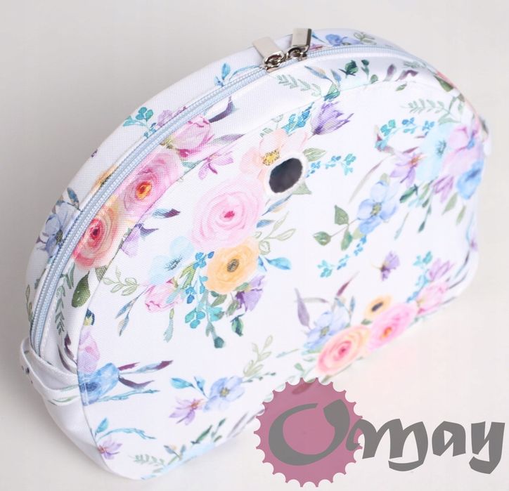 organizer OBAG MOON LIGHT róże pastelowe błekit wkład 2 kieszenie OMAY