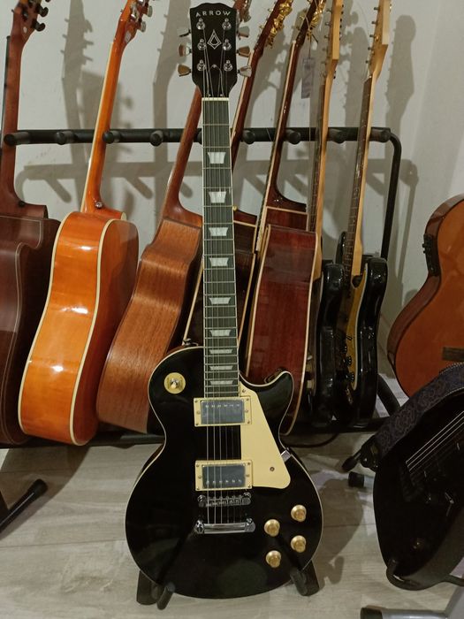 Gitara Elektryczna Arrow Riffster LP 22 Abyss Black - Nowa/Okazja