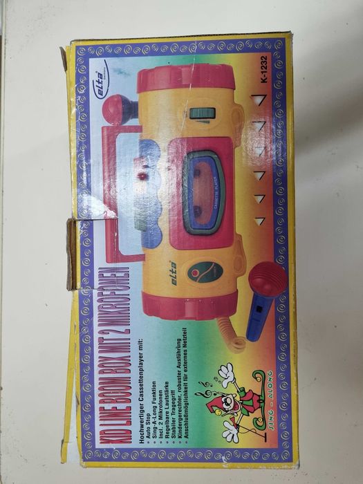 Leitor cassetes (ELTA) criança 2 microfones