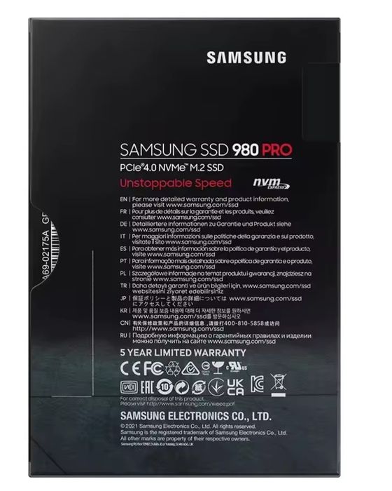 накопичувач Samsung SSD M2 NVMe 970 EVO Plus 250Гб; 500Гб