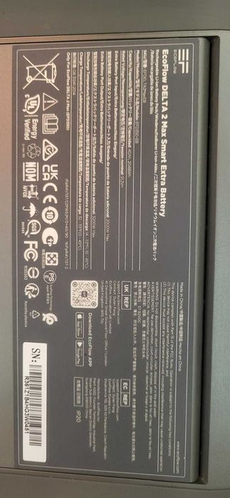 EcoFlow DELTA 2 Max Extra Battery 2048Wh додаткова батарея, новий стан