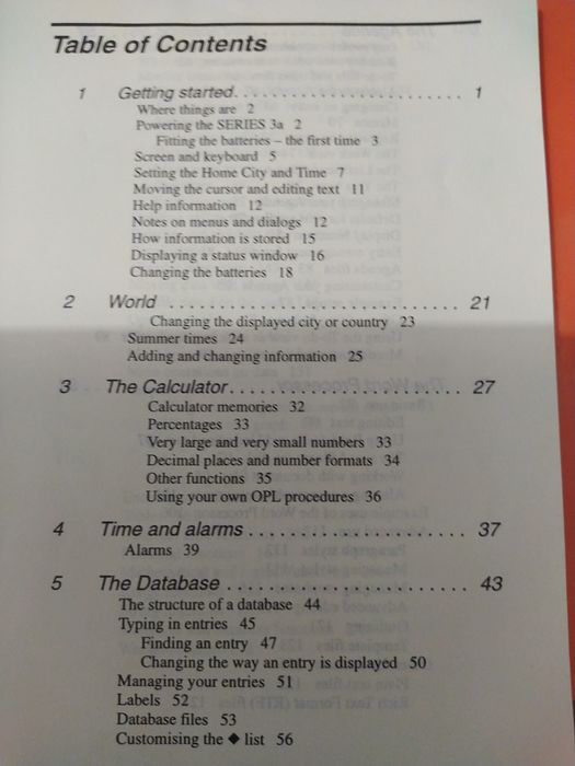 Psion Series 3a Electronic Diary Manual64750941607809121