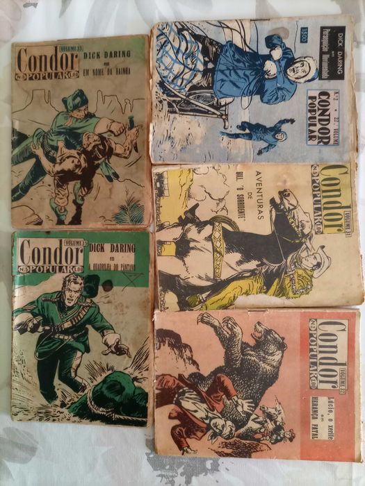 Livros de BD Condor Popular de Aguiar & Dias, Lda. do Ano de 1954