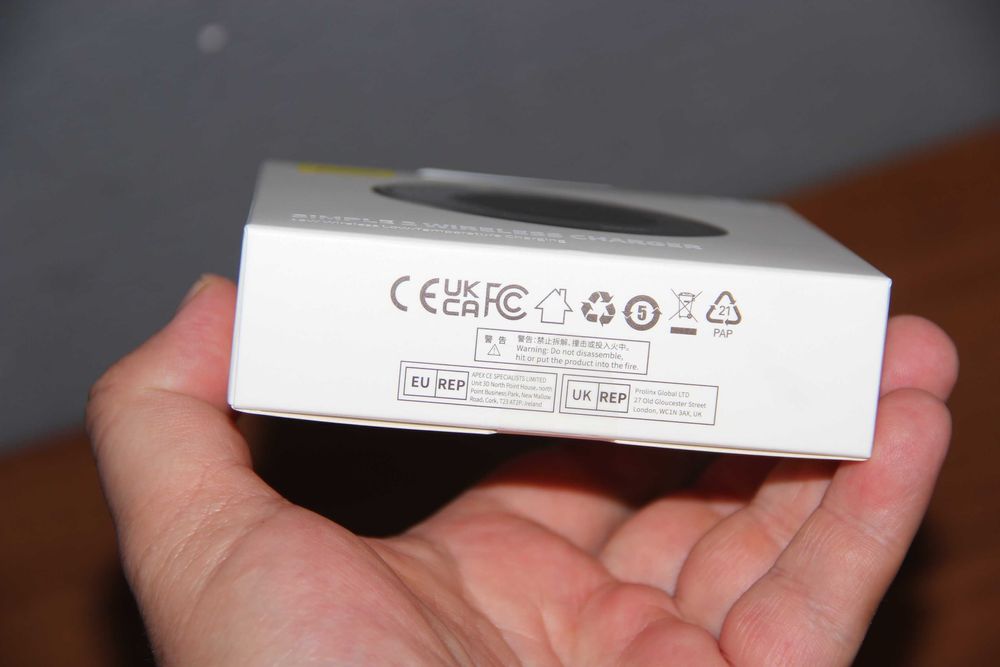 Бездрот зарядка BASEUS Simple 2 Wireless Charger 15W Black CCJJ050001