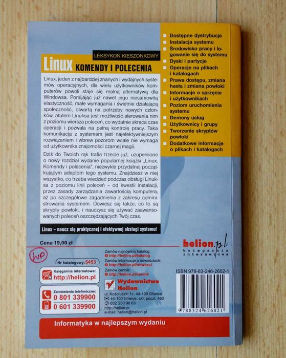 Linux. Komendy i polecenia. Wydanie III