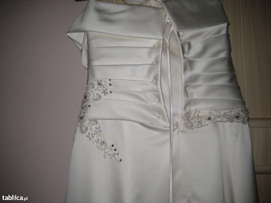 SUKNIA slubna ecru idealny stan