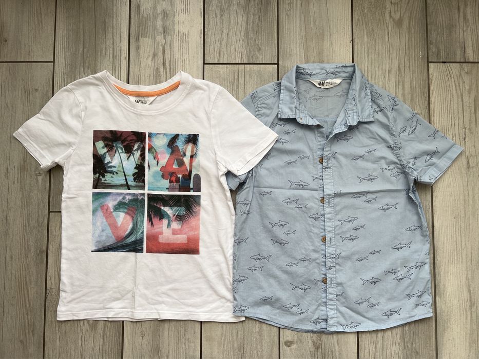 Футболка майка поло реглан H&M Carters 4-6 лет 6-8 лет 6-7 5лет