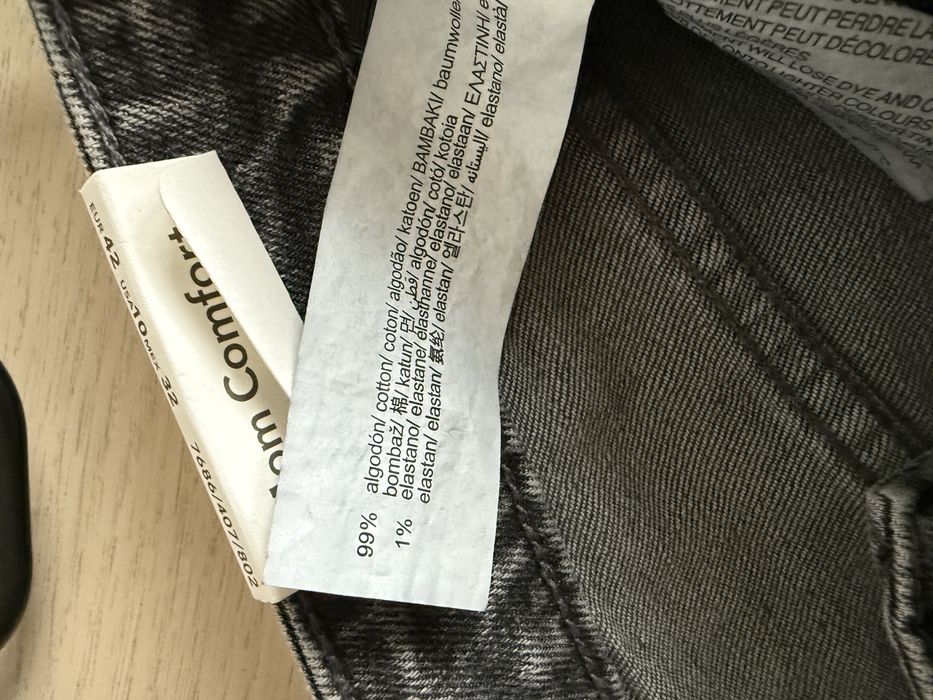 Nowe szare jeansy Mom Comfort Pull&Bear