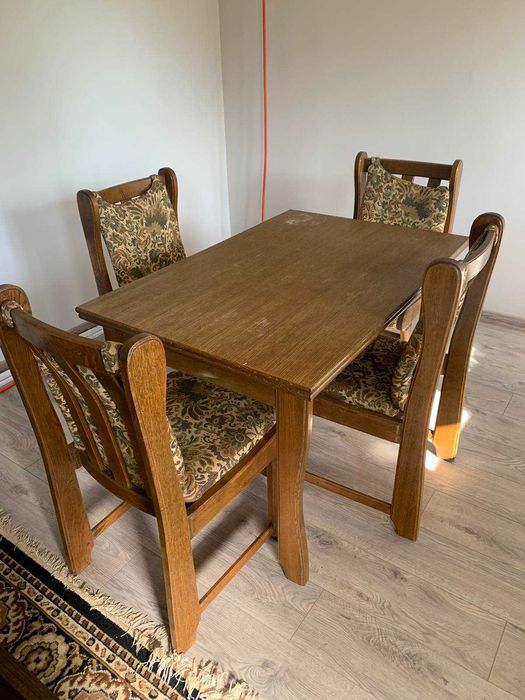 Дубовий стіл стільці з Європи!