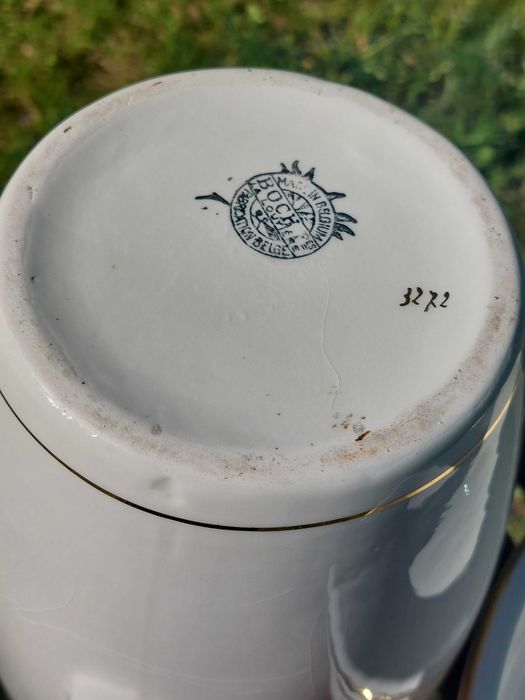 Zestaw łazienkowy Boch, duży dzbanek i miska, art deko