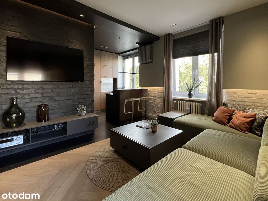 Bezpośrednio designerskie 47m² 2 pokoje + gabinet Śródmieście Focha
