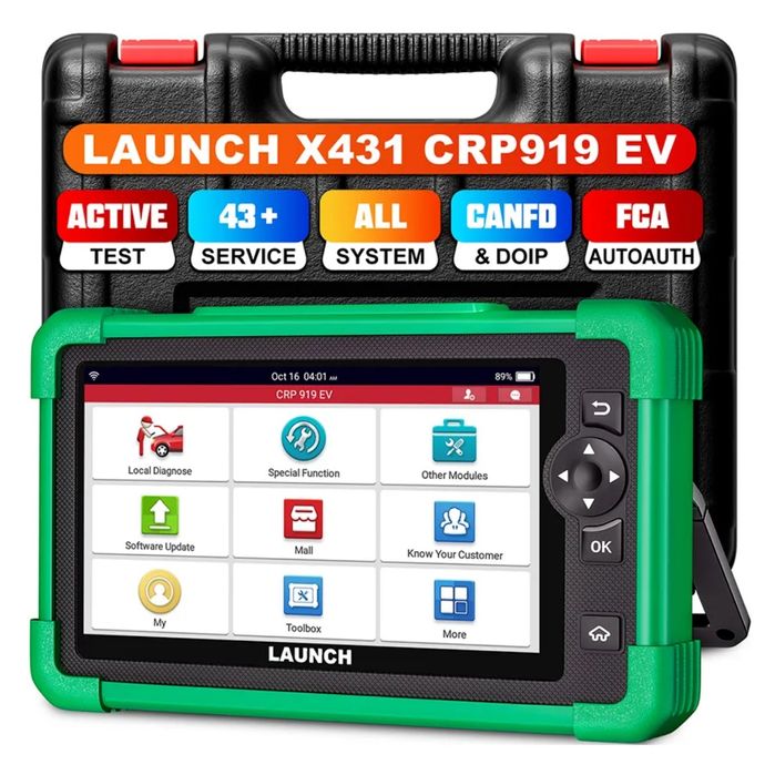 Máquina Diagnóstico OBD2 Eléctricos Launch CRP919 EV 2A actualizaçãoes