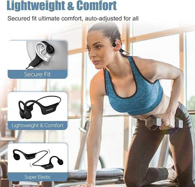 Słuchawki kostne bezprzewodowe IFECCO Bluetooth 5.3 IPX5