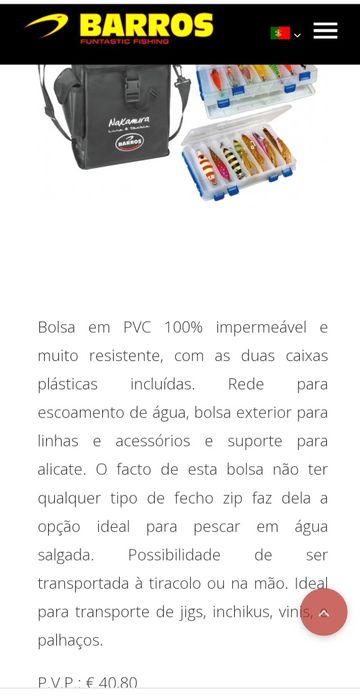 bolsa de transporte jigs, palhaços de pesca