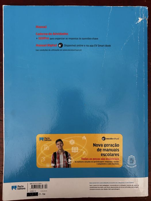 Manual escolar 7 ano Geografia Geo+ Porto Editora