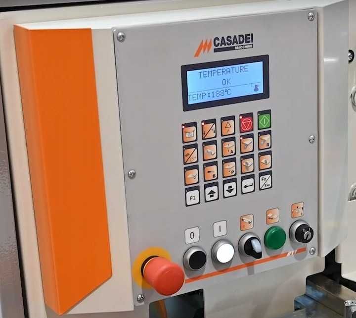 Okleiniarka CASADEI FLEXA 23,  Frezowanie wstępne, Naroża, Cykliny