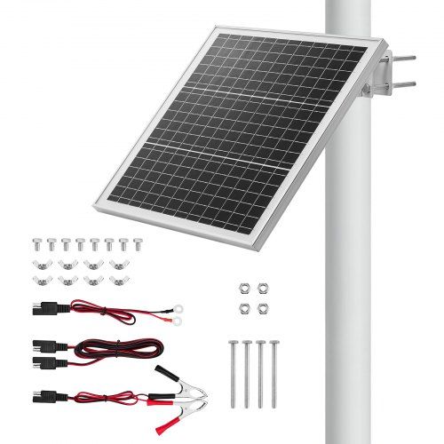 Ładowarka akumulatorów VEVOR 20W 12V panel słoneczny monokrystaliczny