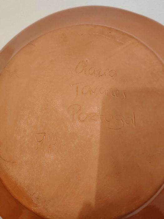 Prato pintado á mão