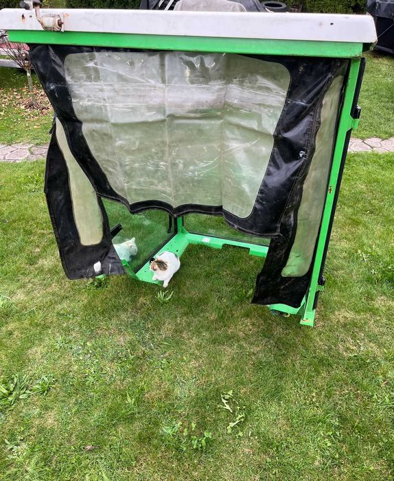 Etesia 124D kabina pług zamiatarka