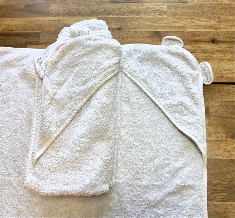 Lote 3  toalhas de banho de bebe