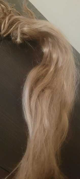 Włosy blond na keratynę