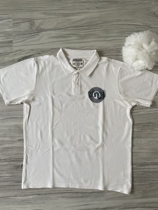 męska koszulka z nadrukiem polo Athlete / koszulka polówka XL