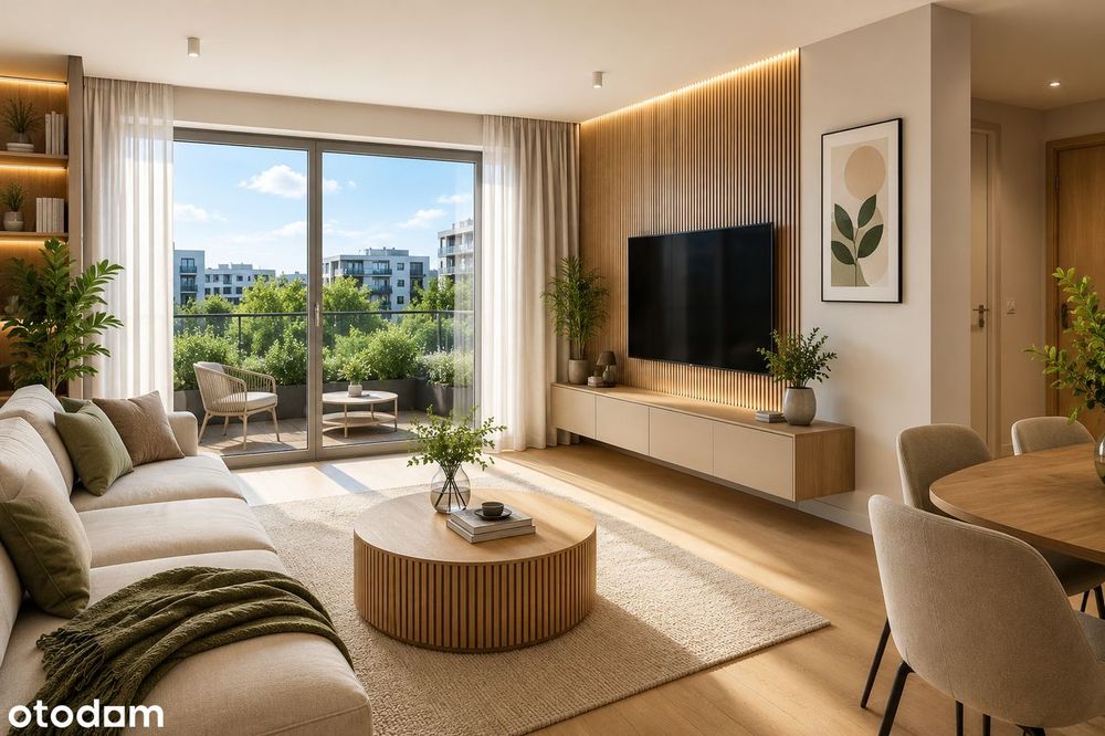 3 pokoje z dużym balkonem | 58,19 m² | Marki | Bez PCC