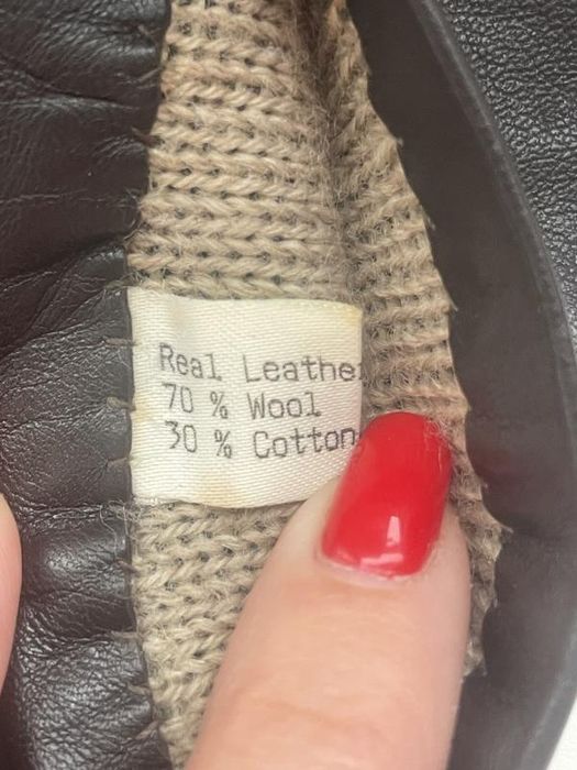 Перчатки женские кожа коричневые шоколад zara