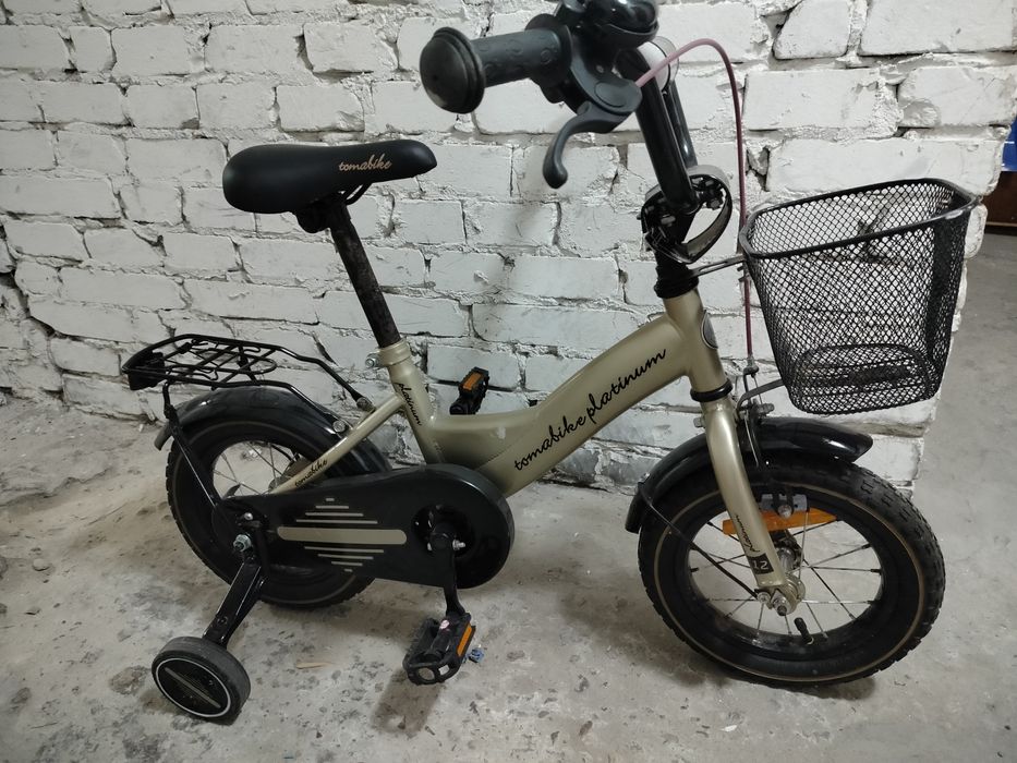 Rowerek 12cali złoty