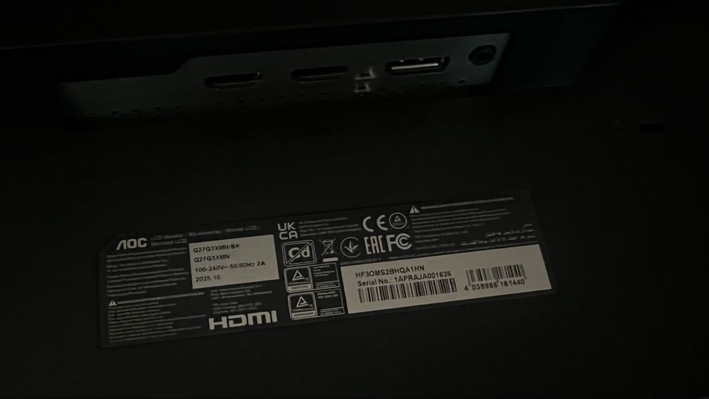 Monitor AOC Q27G3XMN/BK 180Hz Mini-LED