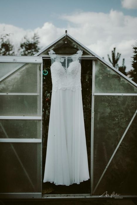 suknia ślubna rozmiar 36-38 kolor ivory